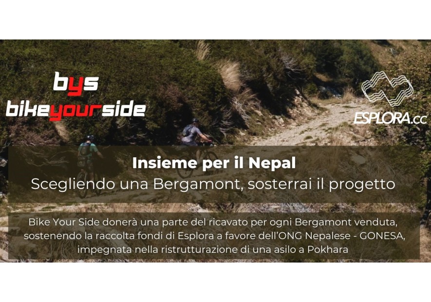 Bike Your Side & Esplora.cc insieme per il Nepal